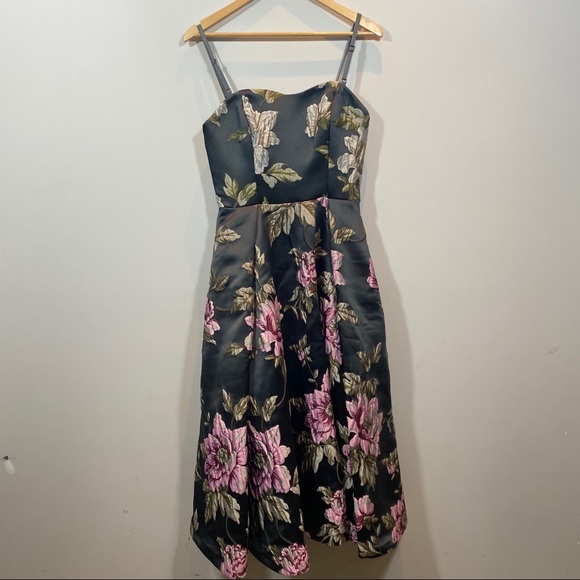 NEW Ted Baker Floral Jacquard Midi Dress - Picture 5 of 16